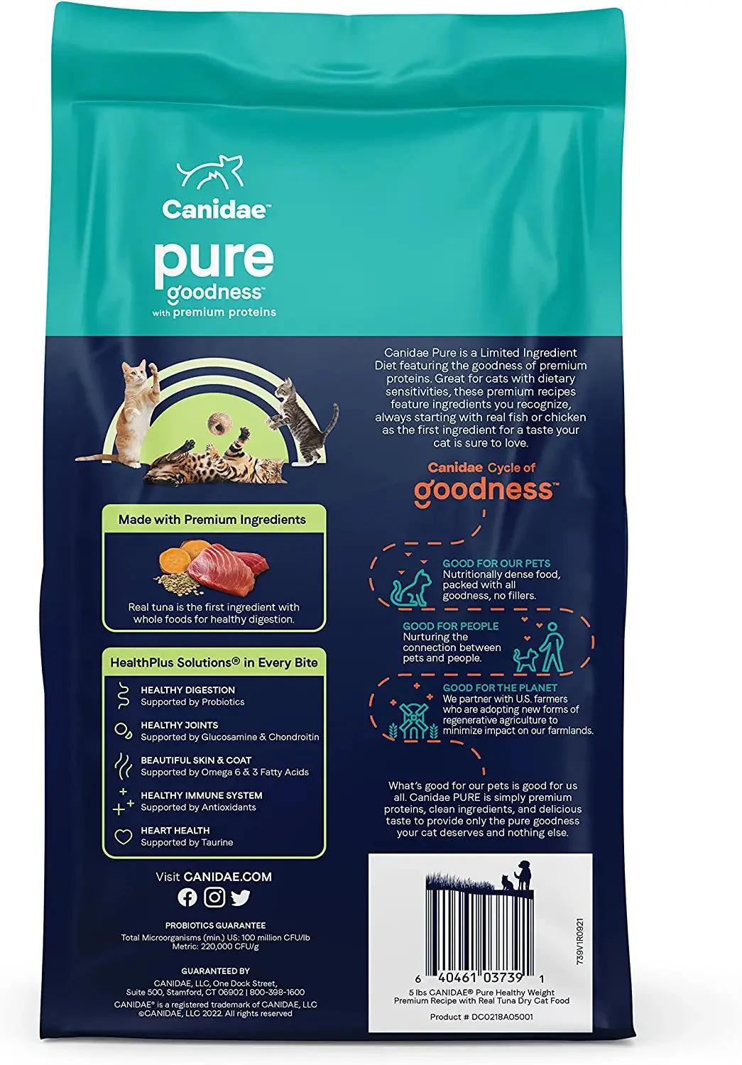 Pure Ocean Grain-Free Indoor Dry Cat Food - Fresh Tuna - 5 Lbs 6 Pure Ocean Grain-Free Indoor Dry Cat Food - Fresh Tuna - 5 Lbs - Image 4