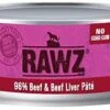 Rawz 96% Beef & Liver Pate Canned Cat Food - 5.5 Oz - Case Of 24 1 Rawz 96% Beef & Liver Pate Canned Cat Food - 5.5 Oz - Case Of 24 -Weruva Shop rawz 96 beef liver pate canned cat food 55 oz case of 24 903436