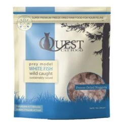 Steve's Real Food Quest Freeze-Dried Cat Food Nuggets Whitefish - 10 Oz
