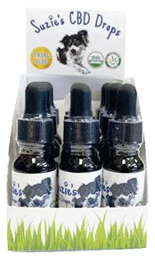Suzie's CBD Treats 2 X 1/2 Oz Droppers Cat And Dog Supplement - Trial Size Display