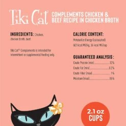 Tiki Cat Complements Chicken & Beef Cat Food Toppers And Crunchers - 2.1 Oz Cups - Case Of 8 -Weruva Shop tiki cat complements chicken beef cat food toppers and crunchers 21 oz cups case of 8 129464