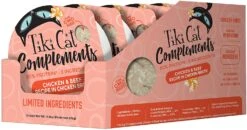 Tiki Cat Complements Chicken & Beef Cat Food Toppers And Crunchers - 2.1 Oz Cups - Case Of 8