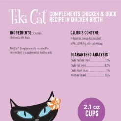 Tiki Cat Complements Chicken & Duck Cat Food Toppers And Crunchers - 2.1 Oz Cups - Case Of 8 13 Tiki Cat Complements Chicken & Duck Cat Food Toppers And Crunchers - 2.1 Oz Cups - Case Of 8 -Weruva Shop tiki cat complements chicken duck cat food toppers and crunchers 21 oz cups case of 8 147296
