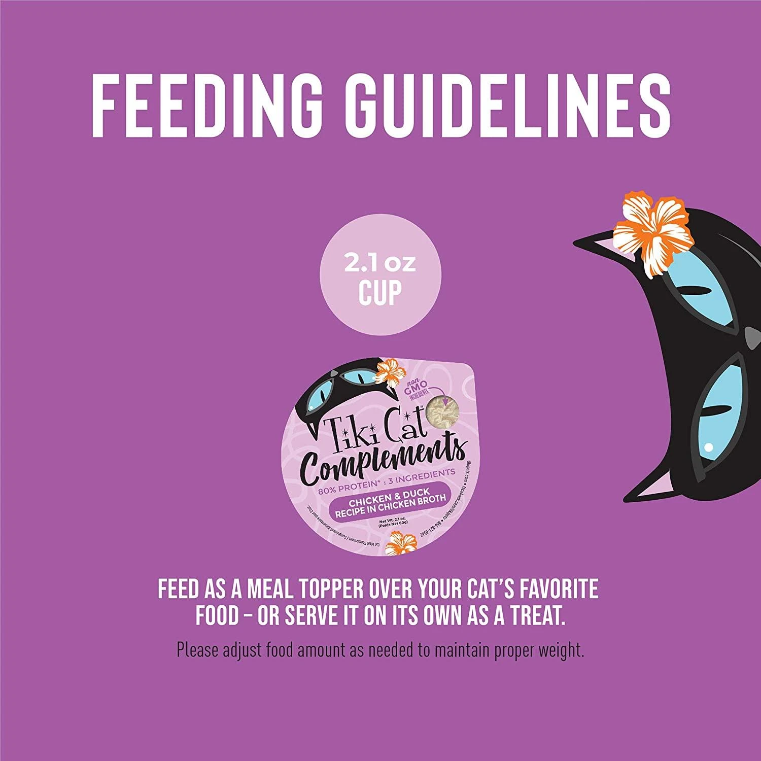 Tiki Cat Complements Chicken & Duck Cat Food Toppers And Crunchers - 2.1 Oz Cups - Case Of 8 8 Tiki Cat Complements Chicken & Duck Cat Food Toppers And Crunchers - 2.1 Oz Cups - Case Of 8 - Image 6