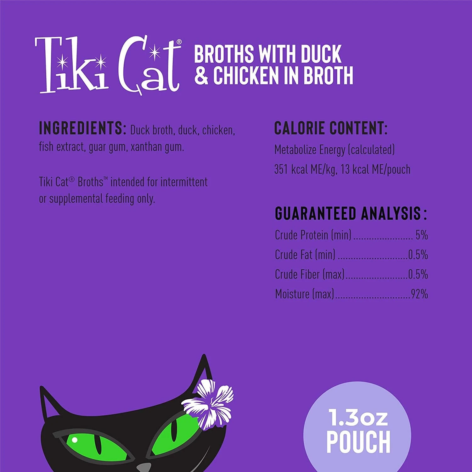Tiki Cat Duck & Chicken Broth Cat Food Toppers - 1.3 Oz Pouch - Pack Of 12 11 Tiki Cat Duck & Chicken Broth Cat Food Toppers - 1.3 Oz Pouch - Pack Of 12 - Image 9