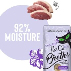 Tiki Cat Duck & Chicken Broth Cat Food Toppers - 1.3 Oz Pouch - Pack Of 12 15 Tiki Cat Duck & Chicken Broth Cat Food Toppers - 1.3 Oz Pouch - Pack Of 12 -Weruva Shop tiki cat duck chicken broth cat food toppers 13 oz pouch pack of 12 848558