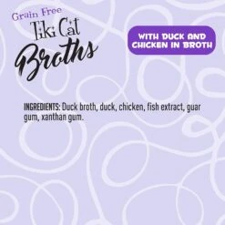 Tiki Cat Duck & Chicken Broth Cat Food Toppers - 1.3 Oz Pouch - Pack Of 12 18 Tiki Cat Duck & Chicken Broth Cat Food Toppers - 1.3 Oz Pouch - Pack Of 12 -Weruva Shop tiki cat duck chicken broth cat food toppers 13 oz pouch pack of 12 881778