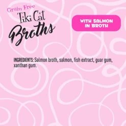 Tiki Cat Salmon Broth Cat Food Toppers - 1.3 Oz Pouch - Pack Of 12 18 Tiki Cat Salmon Broth Cat Food Toppers - 1.3 Oz Pouch - Pack Of 12 -Weruva Shop tiki cat salmon broth cat food toppers 13 oz pouch pack of 12 529940