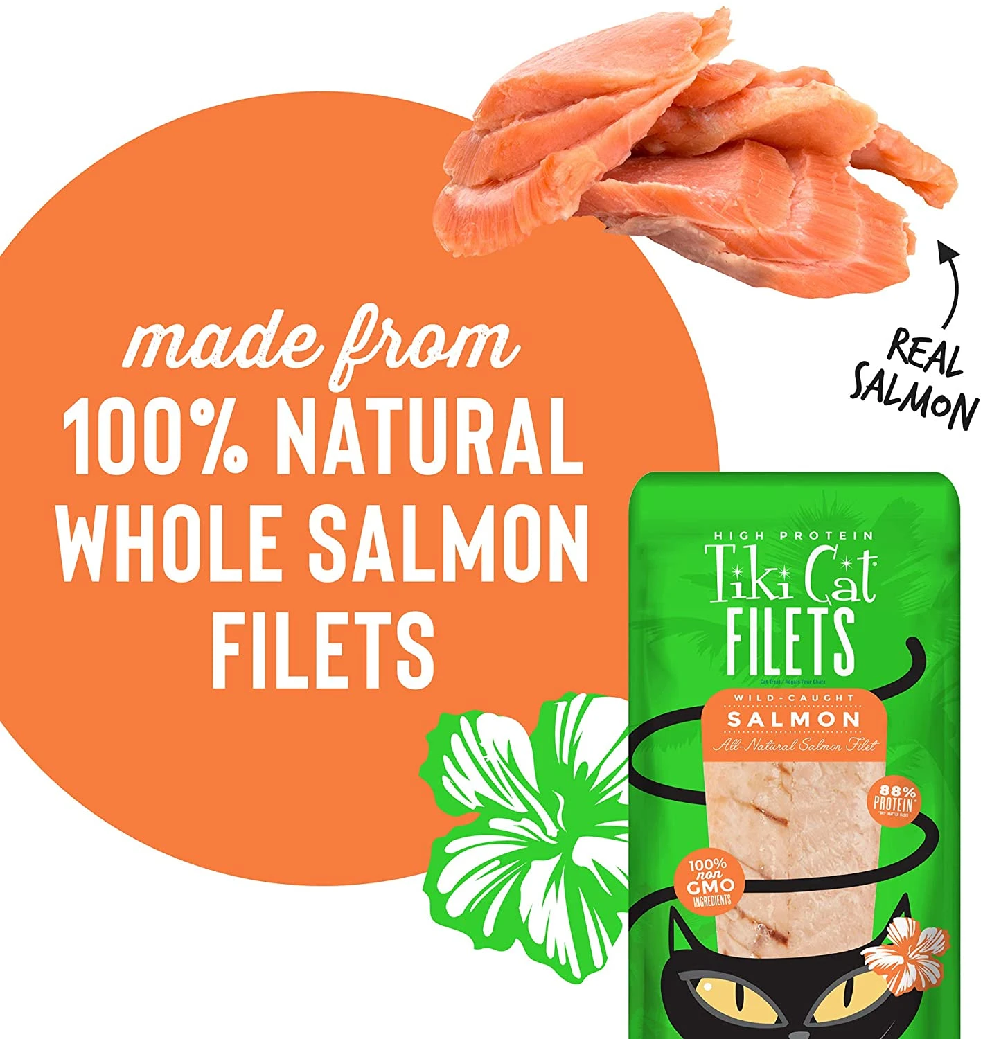 Tiki Cat Salmon Filet Cat Food Toppers And Crunchers - 1 Oz Pouches - Case Of 12 7 Tiki Cat Salmon Filet Cat Food Toppers And Crunchers - 1 Oz Pouches - Case Of 12 - Image 5