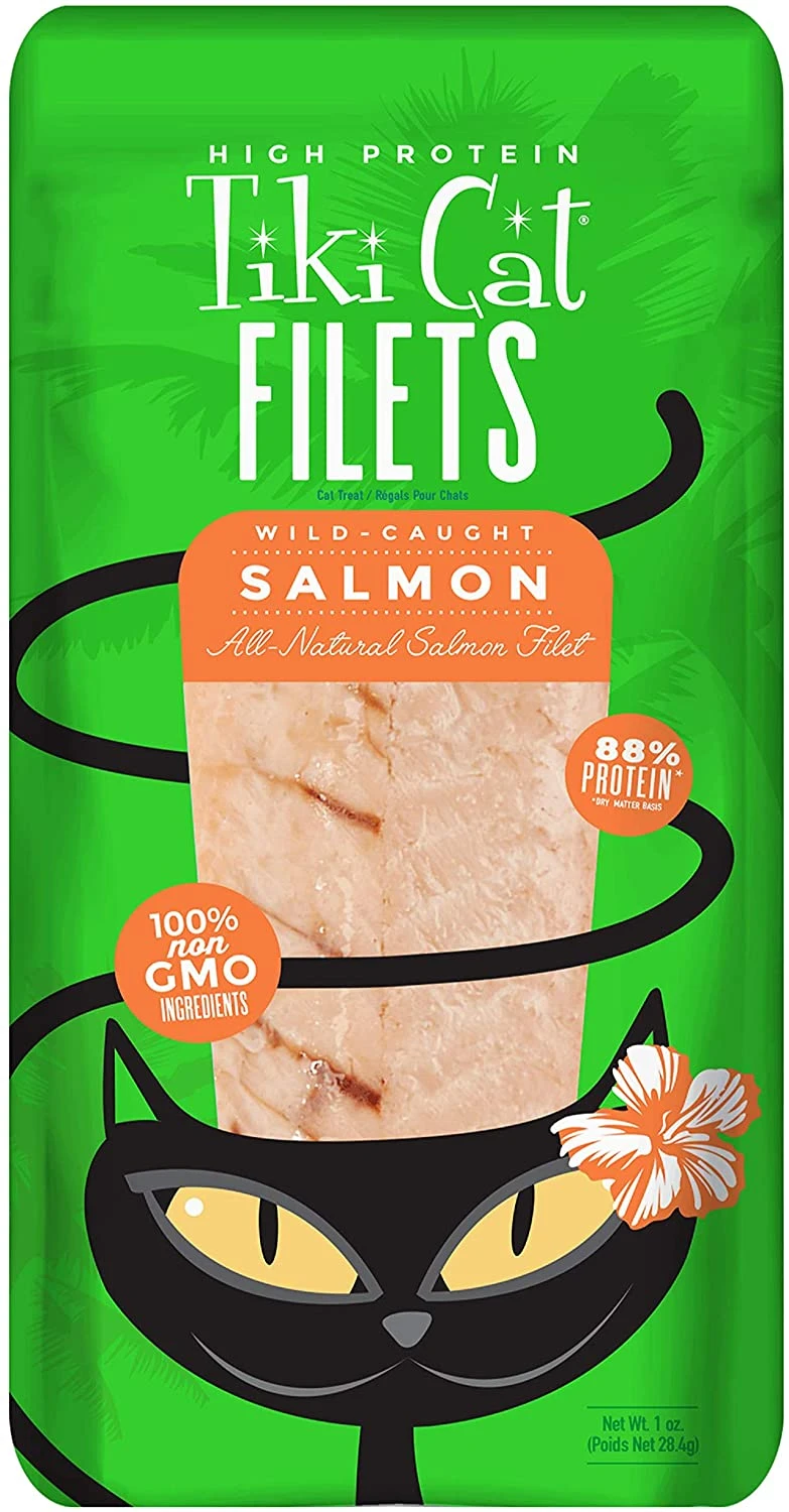 Tiki Cat Salmon Filet Cat Food Toppers And Crunchers - 1 Oz Pouches - Case Of 12 4 Tiki Cat Salmon Filet Cat Food Toppers And Crunchers - 1 Oz Pouches - Case Of 12 - Image 2