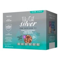 Tiki Cat Silver Tuna & Mackerel In Tuna Broth Canned Cat Food - 2.8 Oz Can - Case Of 6