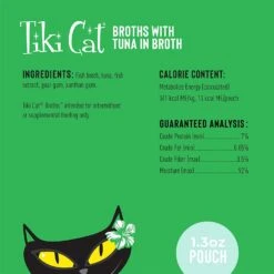 Tiki Cat Tuna Broth Cat Food Toppers - 1.3 Oz Pouch - Pack Of 12 17 Tiki Cat Tuna Broth Cat Food Toppers - 1.3 Oz Pouch - Pack Of 12 -Weruva Shop tiki cat tuna broth cat food toppers 13 oz pouch pack of 12 738548