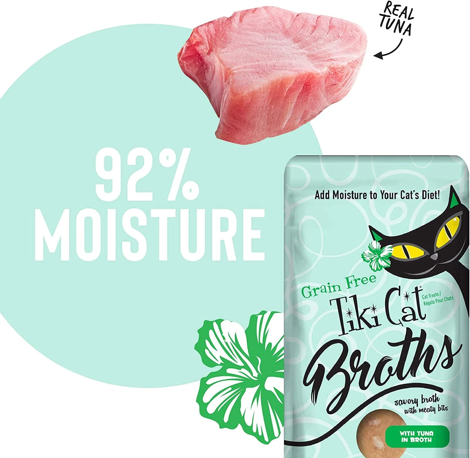 Tiki Cat Tuna Broth Cat Food Toppers - 1.3 Oz Pouch - Pack Of 12 6 Tiki Cat Tuna Broth Cat Food Toppers - 1.3 Oz Pouch - Pack Of 12 - Image 4