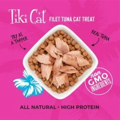 Tiki Cat Tuna Filet Cat Food Toppers And Crunchers - 1 Oz Pouches - Case Of 12 -Weruva Shop tiki cat tuna filet cat food toppers and crunchers 1 oz pouches case of 12 269438