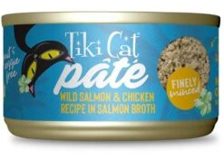 Front Page 25 Tiki Cat Wild Salmon & Chicken Pate Luau Canned Cat Food - 5.5 Oz - Case Of 8