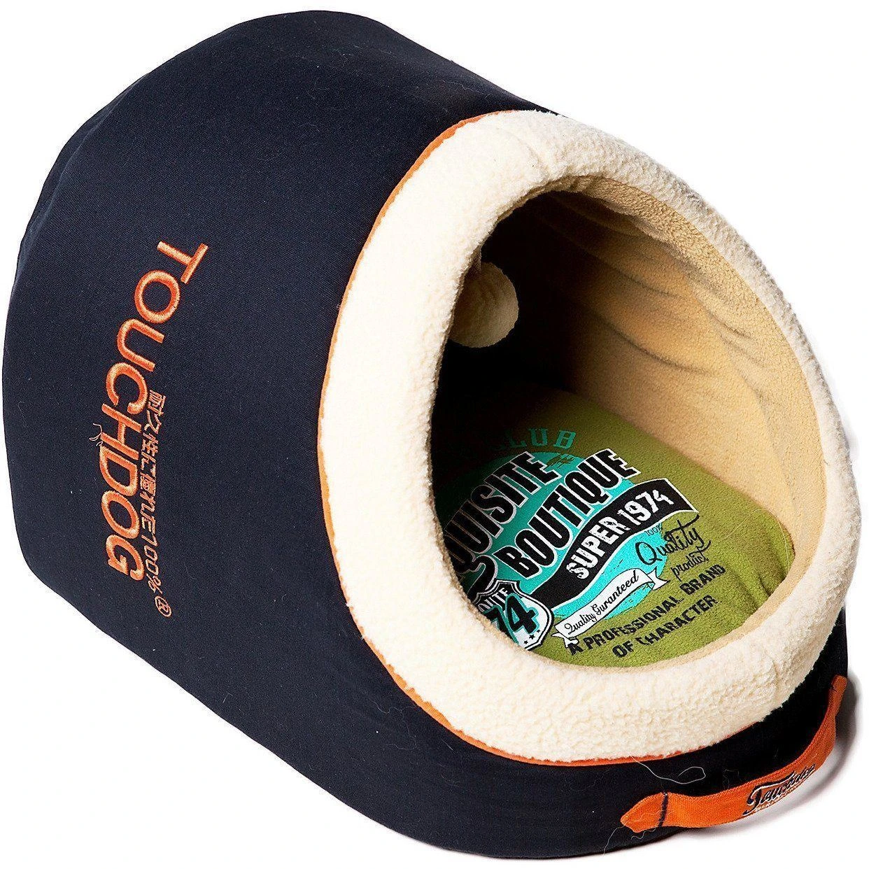 Touchdog ® 'Active-Play' Vintage Emblem Panoramic Cat Bed W/ Teaser Toy 12 Touchdog ® 'Active-Play' Vintage Emblem Panoramic Cat Bed W/ Teaser Toy - Image 10