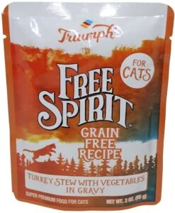 Triumph Free Spirit Grain-Free Turkey & Vegetable Wet Cat Food - 3 Oz - Case Of 24