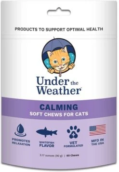 Under The Weather Calming Chewy Cat Supplements - 60 Count
