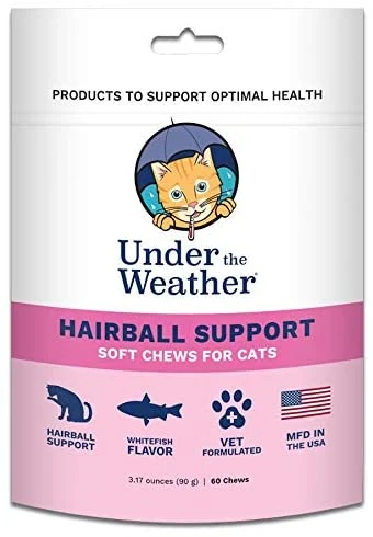 Under The Weather Hairball Support Chewy Cat Supplements - 60 Count 3 Under The Weather Hairball Support Chewy Cat Supplements - 60 Count
