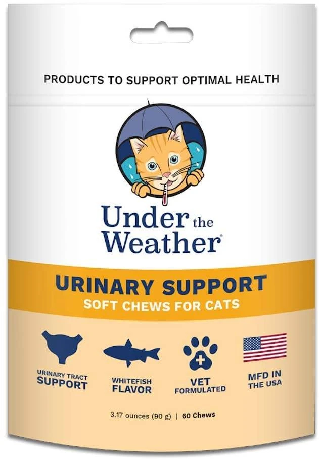 Under The Weather Urinary Support Chewy Cat Supplements - 60 Count 3 Under The Weather Urinary Support Chewy Cat Supplements - 60 Count