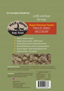 Walk About Freeze Dried Wild Boar Dog Treats 7 Walk About Freeze Dried Wild Boar Dog Treats -Weruva Shop walk about freeze dried wild boar dog treats 450720