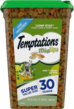 Whiskas Temptations Catnip Fever Soft And Crunchy Cat Treats - 30 Oz