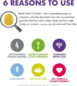 World's Best Cat Litter Multiple-Cat Lavender Scented Clumping Cat Litter - 15 Lbs - Case Of 3 12 World's Best Cat Litter Multiple-Cat Lavender Scented Clumping Cat Litter - 15 Lbs - Case Of 3 -Weruva Shop worlds best cat litter multiple cat lavender scented clumping cat litter 15 lbs case of 3 554480