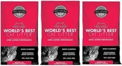 World's Best Cat Litter Red Bag Multiple Clumping Cat Litter - 15 Lbs - Case Of 3