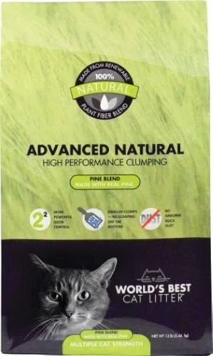 World's Best Cat Litter Yellow Bag Zero Mess Clumping Litter - Pine Scented Cat Litter - 12 Lb Bag - Case Of 3 3 World's Best Cat Litter Yellow Bag Zero Mess Clumping Litter - Pine Scented Cat Litter - 12 Lb Bag - Case Of 3